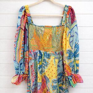 NWT Farm Rio Smocked Mini Dress Size Small